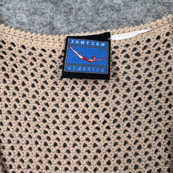 Jantzen Classics VTG Medium Hand Knit Embroidered Cottage Core Sweater Vest‎ - Picture 3 of 6